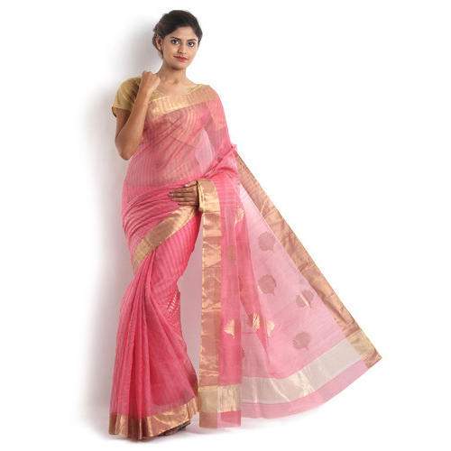 Designer Light Weight Chanderi Silk Saree by Sony Handicraft