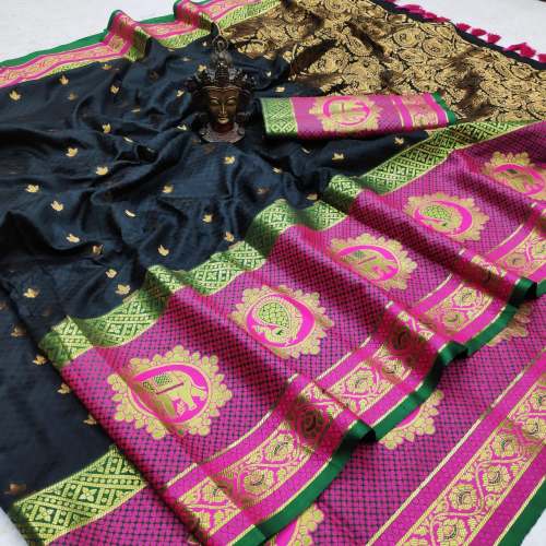Trendy Designer Pure Silk Saree  by Darshika Collection