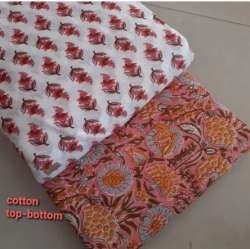 Multicolur Sanganeri Printed cotton Fabric