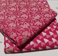 yellow hand block printed fabric