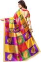 Printed, Color Block Banarasi Cotton Silk Saree thumb 1