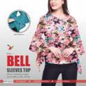 Stylish American Crepe Bell Sleeved Top thumb 1
