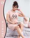 Printed Half Sleeve Cotton Short Nighty thumb 1