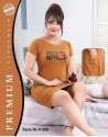 Printed Half Sleeve Cotton Short Nighty thumb 3