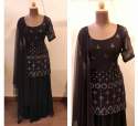 Black Party wear Sharara Suit  thumb 2