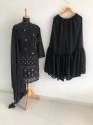 Black Party wear Sharara Suit  thumb 3