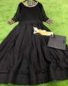 Designer Georgette Plain Long Gown thumb 3