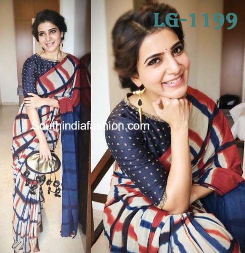 Fancy Georgette Printed Saree with Blouse