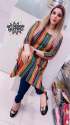 Reyon Printed Stylish Selfie Kurti thumb 1