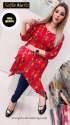 Reyon Printed Stylish Selfie Kurti thumb 3