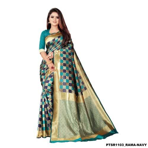 Fancy Banarasi Art Silk saree by Poonam Textile