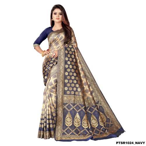 Fancy Kota Silk Saree For Ladies by Poonam Textile
