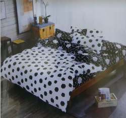 Polka dot Quilted Bed sheet