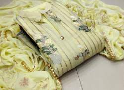 Chanderi Semi Stitched Suit