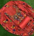 Chanderi Silk Dress Material With Aari Work thumb 7