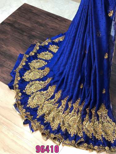 Embroidery Work Saree by n p creation