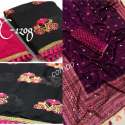 Jute And Chanderi Combo Saree thumb 1