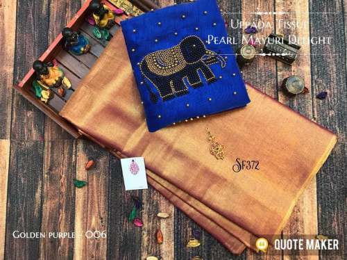 Uppada Tissue Saree by n p creation