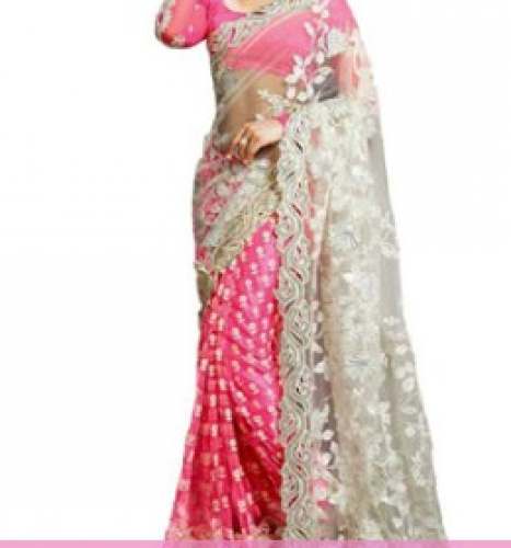 Designer Net Lehenga Style Saree by Darshan Lal and Sons