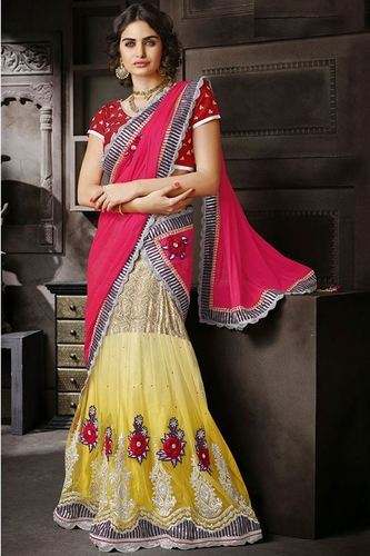 Party Wear Designer Lehenga  by Darshan Lal and Sons