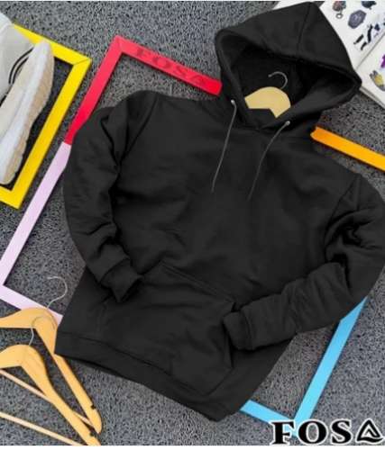Black color Unisex mens hoodies Sweatshirt at Rs.220 Piece in