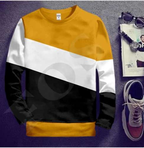 mens Round Neck Full sleeves Plain T Shirts
