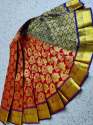 Bridal  silk saree thumb 1