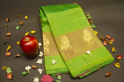 Golden Butta Silk Saree by Vivaaha Silks Kanchipuram