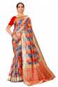 Designer Banarasi Silk Saree thumb 2