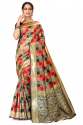Designer Banarasi Silk Saree thumb 3