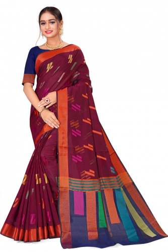 Fancy Chanderi Cotton Silk Saree by Radiant Designer Studio