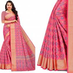 Fancy Chanderi Silk Saree
