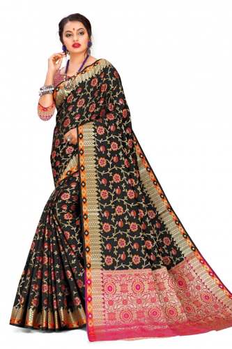 Fancy Designer Chanderi Cotton Silk Saree
