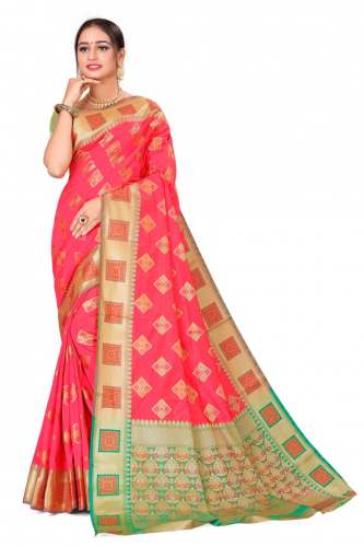 New Arrival Designer Chanderi Cotton Silk Saree