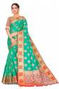 New Arrival Designer Chanderi Cotton Silk Saree thumb 2