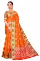 New Arrival Designer Chanderi Cotton Silk Saree thumb 3