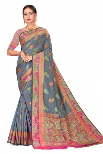 New Designer Chanderi Cotton Silk Saree