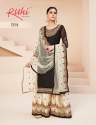 Heavy Embroidered Sharara Suit with Churidar thumb 12
