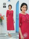Rayon Weaved Textured Pattern Kurti thumb 4