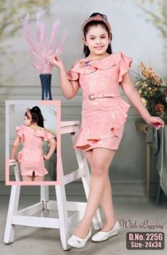 Party Wear One Piece Dress for Kids Girl by Daga Impex
