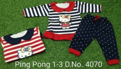 Ping Pong Kids Girls Dress  by Daga Impex