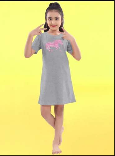 Girls Short Half Sleeve Nighty by Fun Krafts