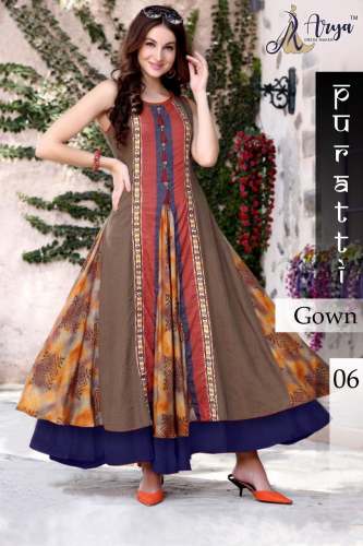 Ethnic wear Rayon Anarkali Gown 