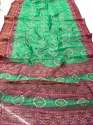Fancy Cotton Linen Bandhani Saree thumb 10