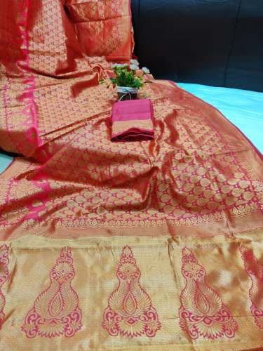 Gorgeous Heavy Banarasi Silk Saree by heena fashion