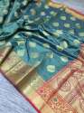 Fancy Banarasi Printed Saree  thumb 3