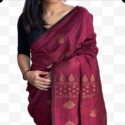 Organic Linen Saree  thumb 9