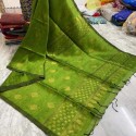 Organic Linen Saree  thumb 6