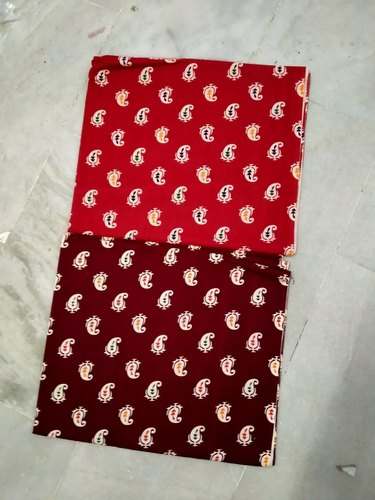 Maroon and Red Nighty Cut Piece Fabric 