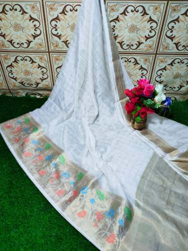 Kora muslin silk by Arbi Sarees